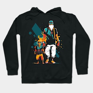 Father and Son Graffiti Hoodie